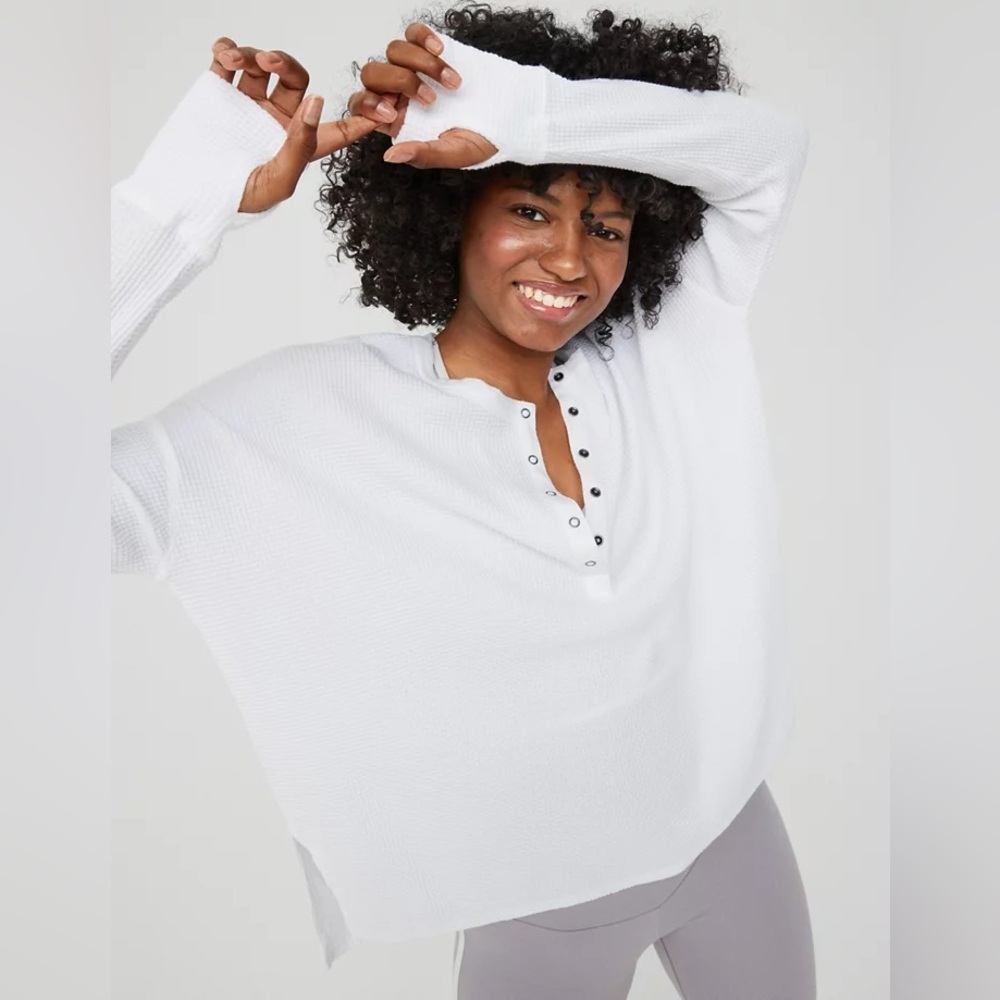 OFFLINE By Aerie Waffle Henley T-Shirt